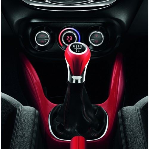 Corsa E Gear Stick and Seam - Sanguine Red