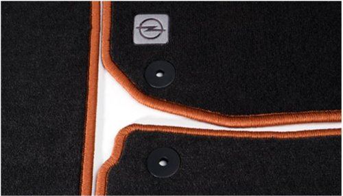 Genuine Vauxhall Zafira B Floor Foot Mats Velour Set 6 Indian Red 06+ 93199009