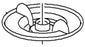 VAUXHALL WING NUT - GENUINE NEW - 39084220